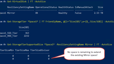 Step By Step: How To Extend and Resize A Two-Way Mirrored Storage Tiered Space? #StorageSpaces 3
