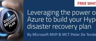 FREE Whitepaper: Leveraging the power of Microsoft Azure to build your #HyperV datacenter Disaster Recovery Plan @Savision 1