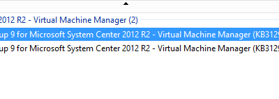Update Rollup 9 for System Center 2012 R2