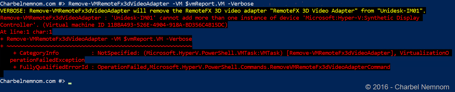 HyperV-RemoteFXAdapter-Import-VM14
