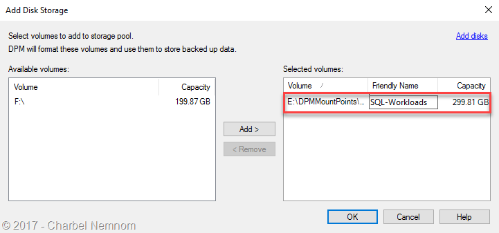 Using Volume Mount Points with Modern Backup Storage in DPM 2016 #DPM #MBS #SCDPM #MABS 6