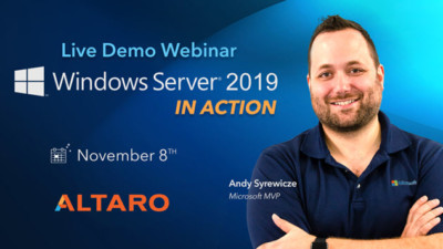 Free Webinar: Windows Server 2019 In Action! @WindowsServer @AltaroSoftware 1