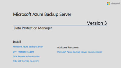 Microsoft Azure Backup Server V3 UR2