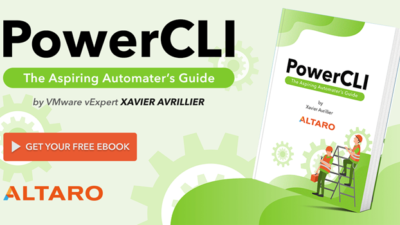 Download free e-book PowerCLI: The Aspiring Automator’s Guide.