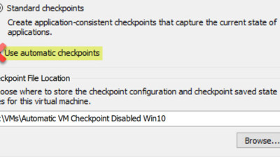 How To Disable Automatic Checkpoints on Windows 10 Hyper-V For New VMs 44