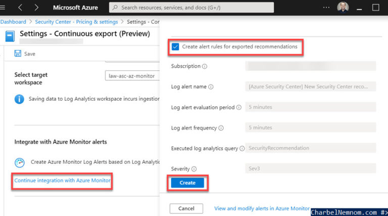 How To Integrate Azure Security Center With Azure Monitor Alerts ...