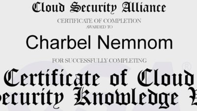 Certificate of Cloud Security Knowledge (CCSK)