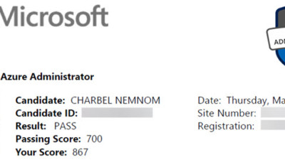 Passed AZ-104 Exam: Microsoft Certified Azure Administrator Associate 3