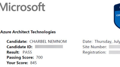 Passed AZ-303 Exam: Microsoft Azure Architect Technologies #MicrosoftLearn 12