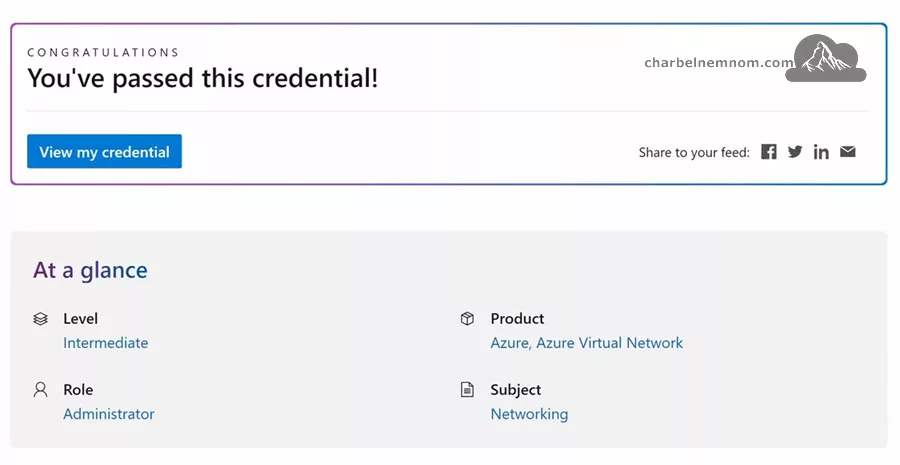 Passed Applied Skills Credential