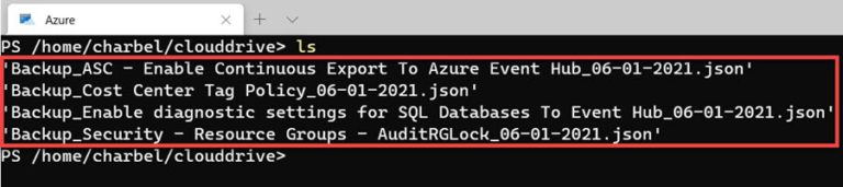 How To Export And Backup Azure Policy Definitions - CHARBEL NEMNOM ...