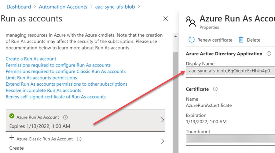 Sync Between Two Azure File Shares for Disaster Recovery 4 Azure Automation Azure AD App Registrations