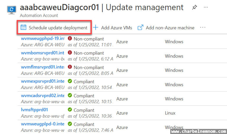 Patch Azure VMs Using Azure Update Management - CHARBEL NEMNOM - MVP ...