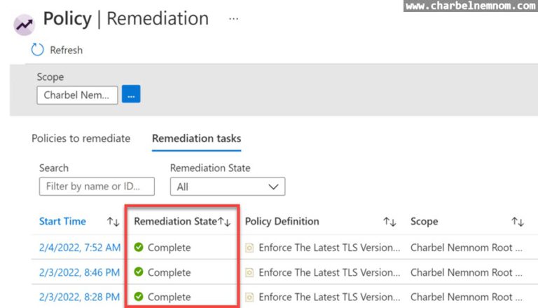 Enforce TLS 1.2 On Web Apps With Azure Policy - CHARBEL NEMNOM - MVP ...