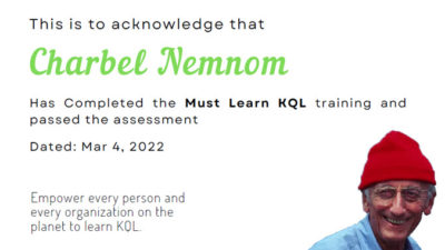 Passing the Must Learn KQL Assessment