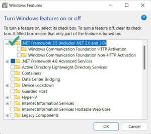 install the .net framework 3 . 5 on windows