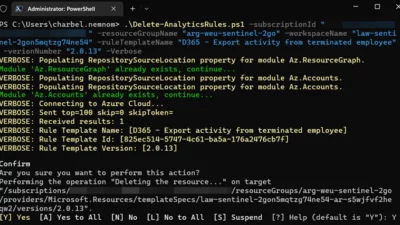 Delete Microsoft Sentinel Analytics Rule Templates