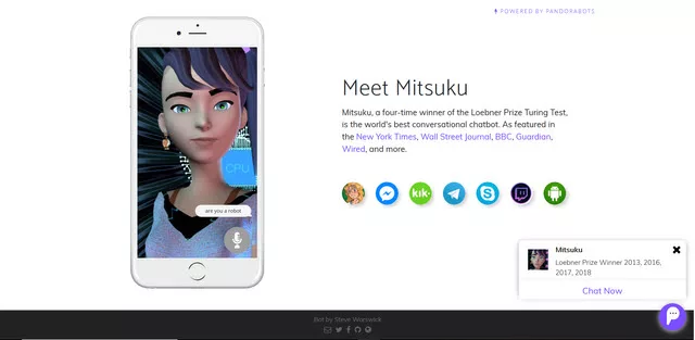 Meet Kuki AI, formerly known as Mitsuku