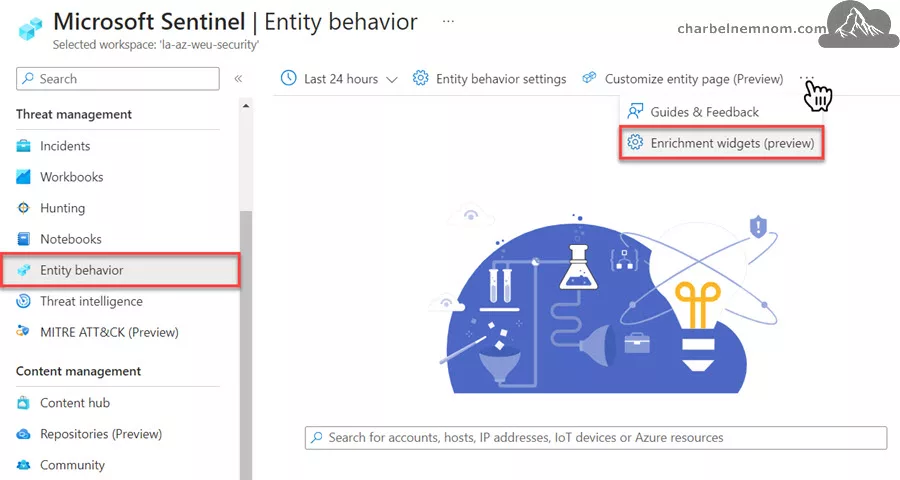 Supercharge Your Threat Analysis with Microsoft Sentinel Enrichment Widgets 3 Select Enrichment widgets (preview)