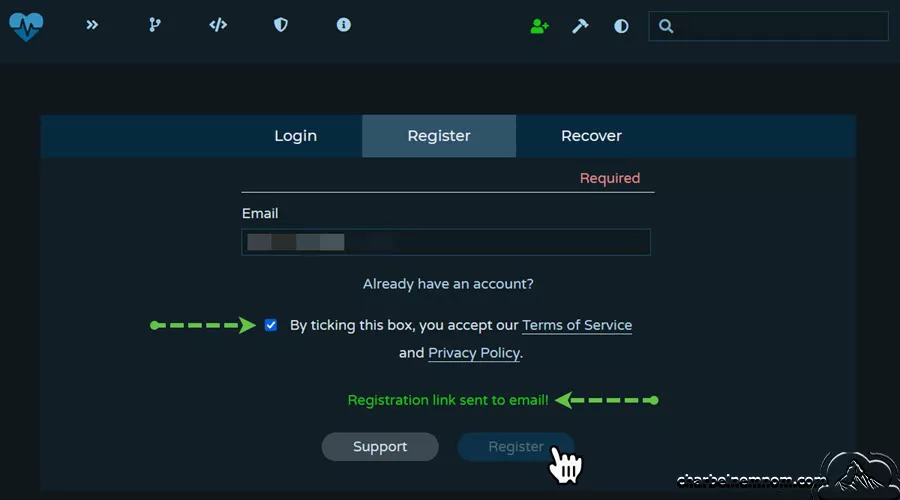 Sign up for Pulsedive