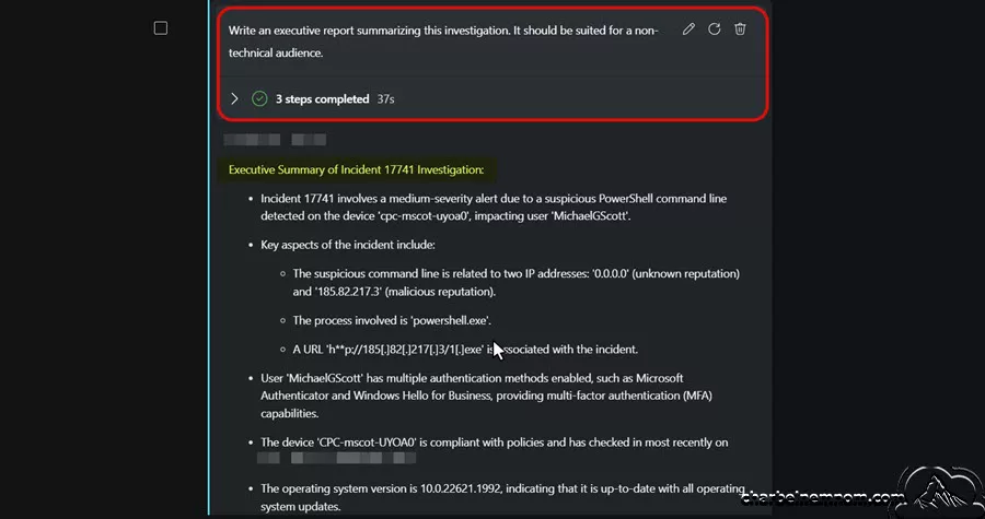 Stay Ahead of Threats: Investigate Defender XDR Incident with Copilot for Security 7