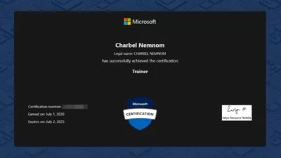 Microsoft Certified Trainer 2024-2025 23 Microsoft Certified Trainer 2024-2025 #MCT