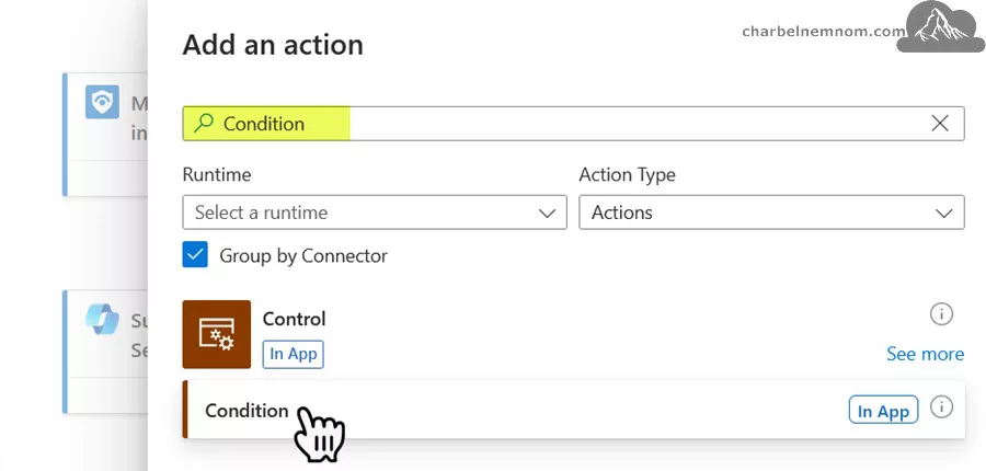 Add condition step