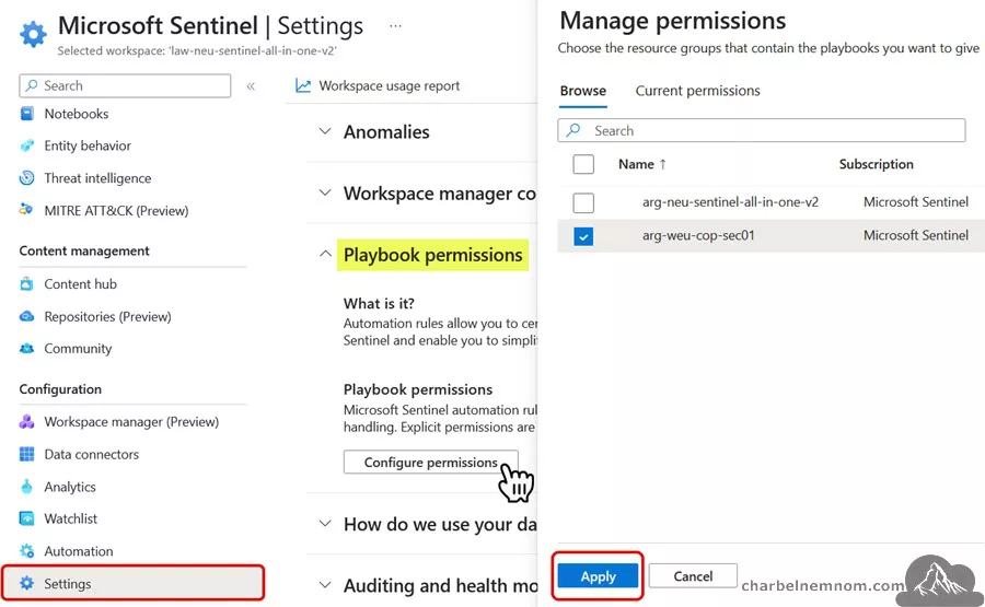 Configure Playbook Permissions