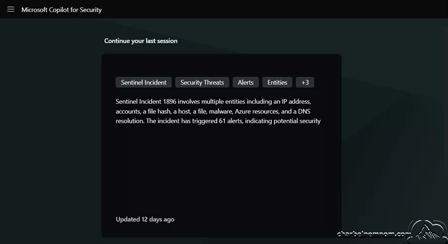 Microsoft Copilot for Security home page