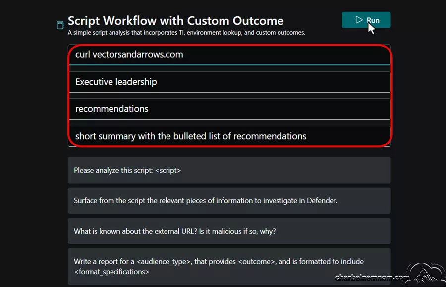 Enter custom values when running the promptbook