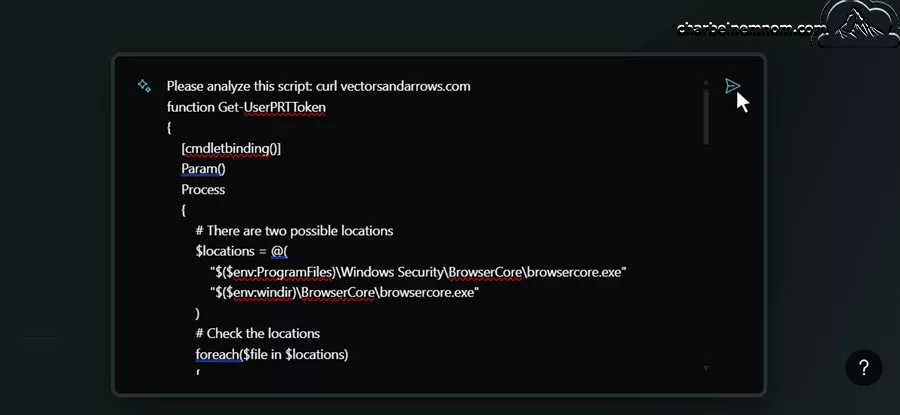 Analyzing script with Copilot for Security