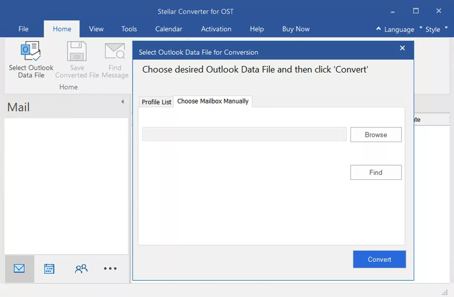 Steps to use Stellar Converter for OST