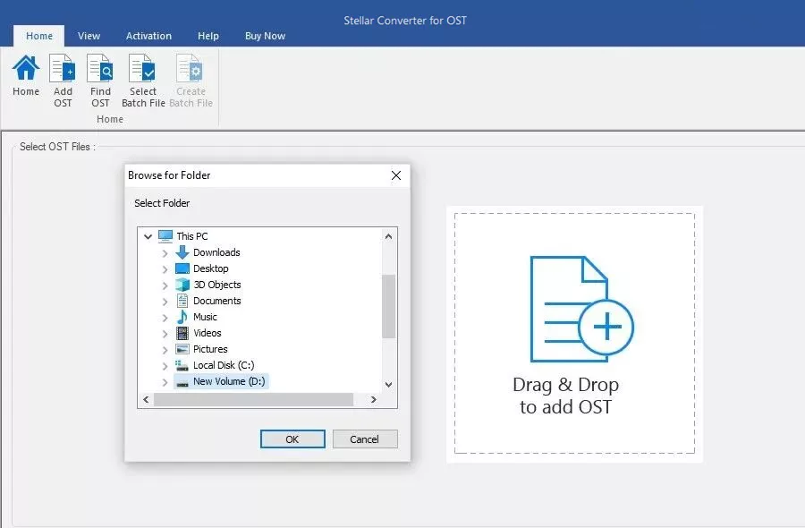 Stellar OST Converter Batch conversion