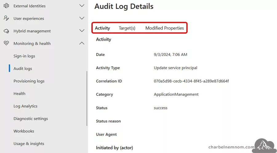 Deep Dive into Microsoft Sentinel UEBA (User and Entity Behavior Analytics) 9 Microsoft Entra ID | Audit Logs Details