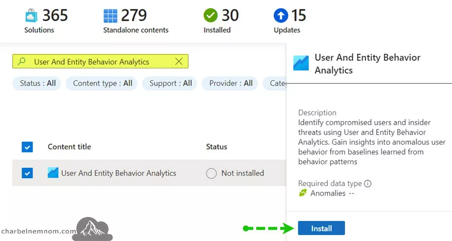 Deep Dive into Microsoft Sentinel UEBA (User and Entity Behavior Analytics) 51 Install User And Entity Behavior Analytics standalone solution