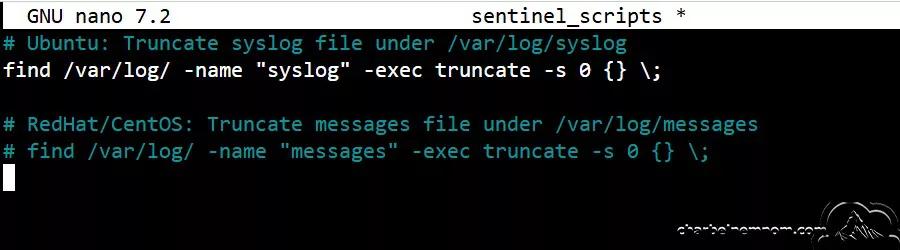 Create a Log Maintenance Script