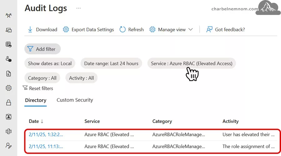 Enhance Security: Monitor Critical Elevated Access in Microsoft Entra with Sentinel 4 Microsoft Entra | Audit logs