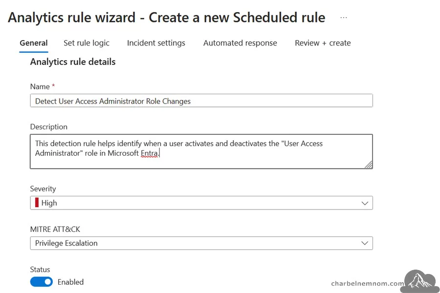 Enhance Security: Monitor Critical Elevated Access in Microsoft Entra with Sentinel 9 Create a new Scheduled rule