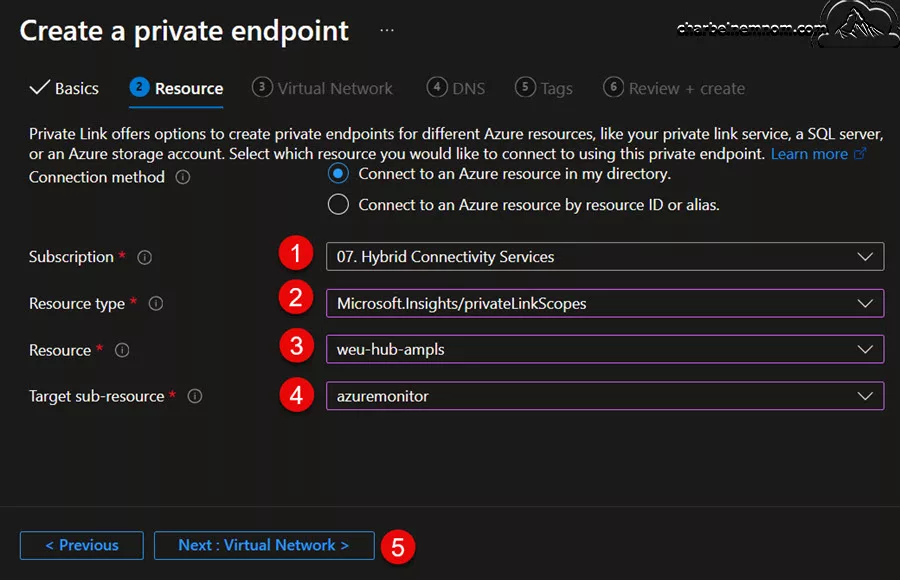 Forward Logs to Microsoft Sentinel with a Private Link 36 Select private endpoint resource details