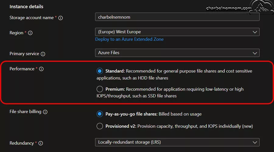 Azure Files Performance