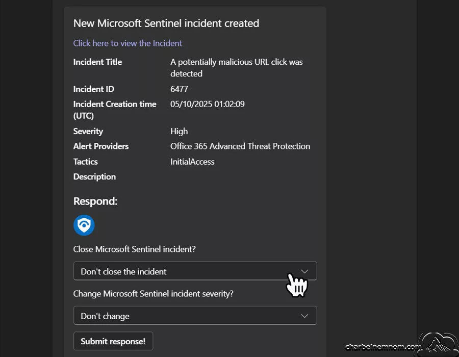 Strengthen Microsoft 365 to Combat Phishing Threats 11 Notify the security team via Teams