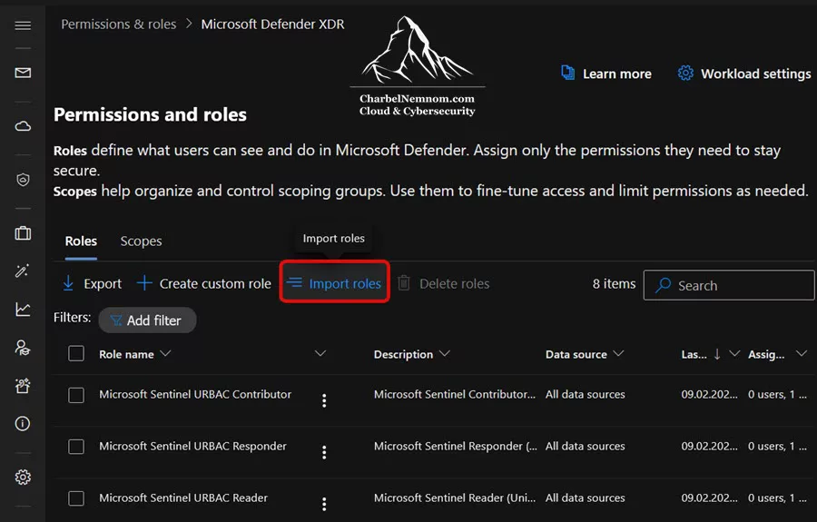 Demystifying Microsoft Sentinel Roles and Permissions 21 Import roles to Microsoft Defender RBAC