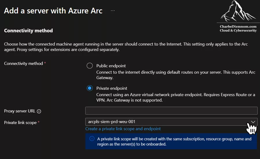 Add a Linux server with Azure Arc Private Link
