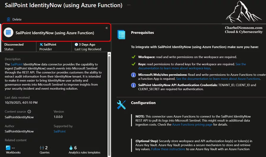 SailPoint IdentityNow (using Azure Function)