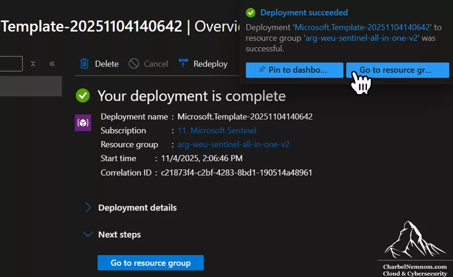 CCF deployment confirmation