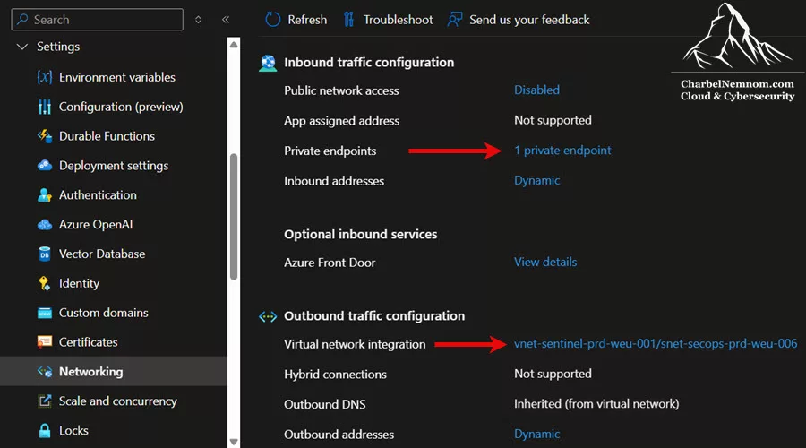 Function App Networking