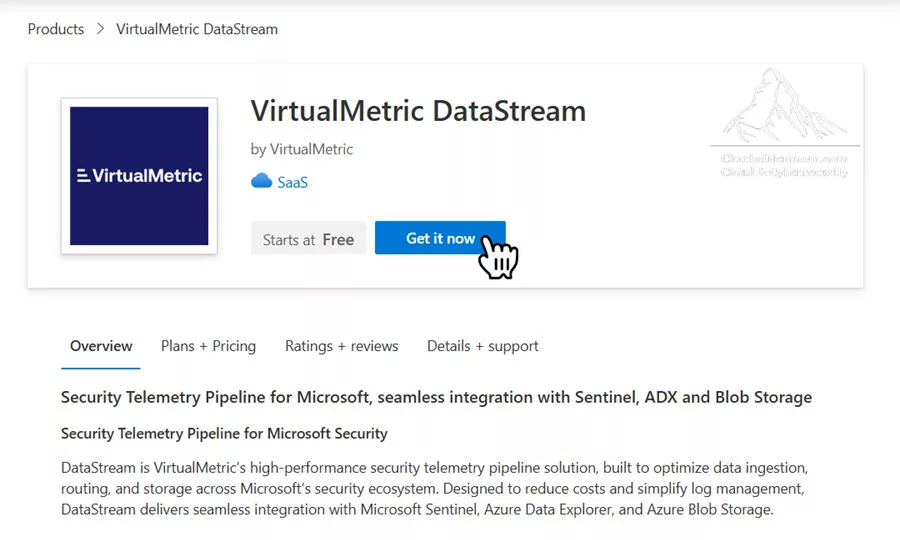 VirtualMetric DataStream in Azure Marketplace