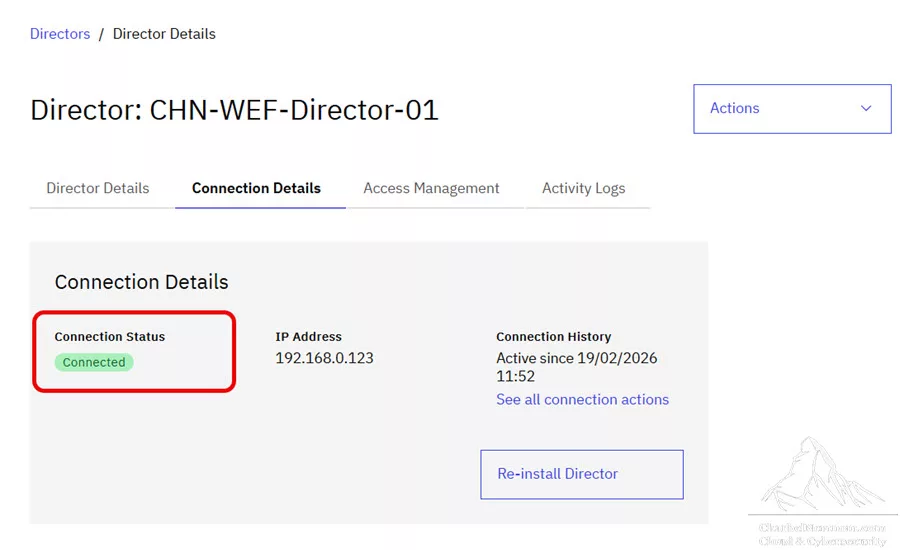 Director Connection Details