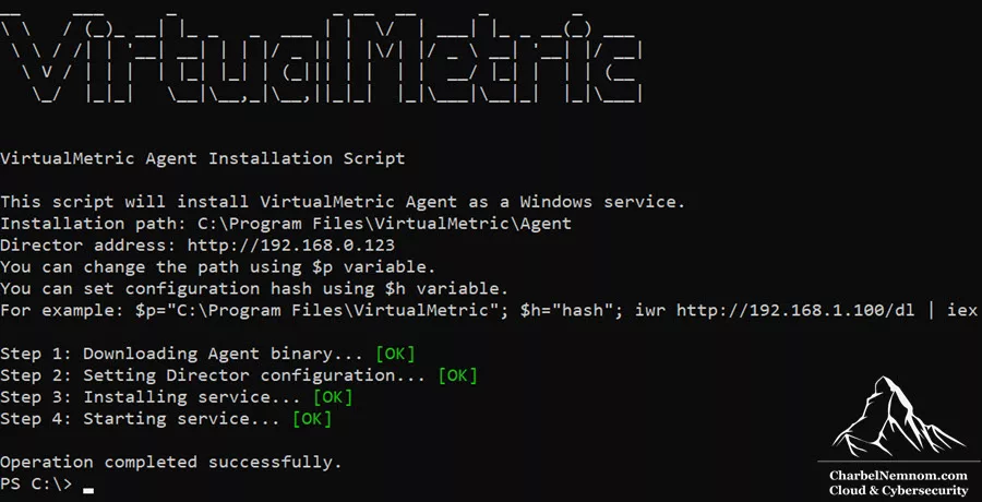 Installing VirtualMetric Agent as a Windows service