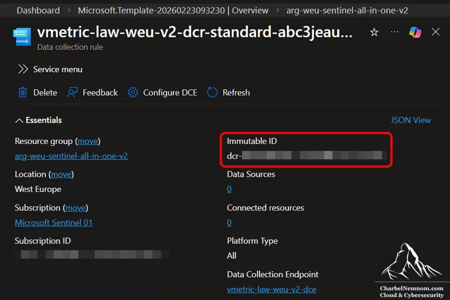 VirtualMetric DataStream DCR details